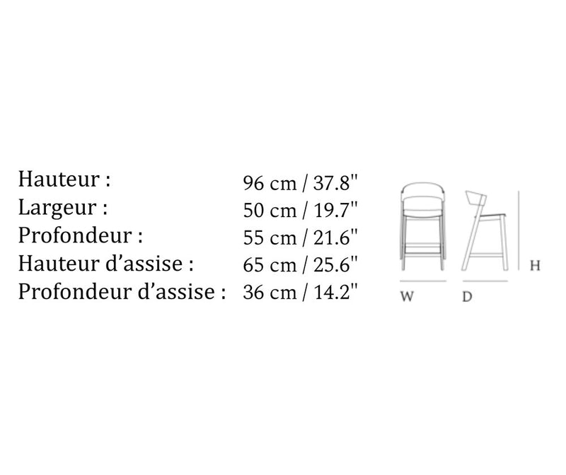 Cover tabouret hauteur comptoir