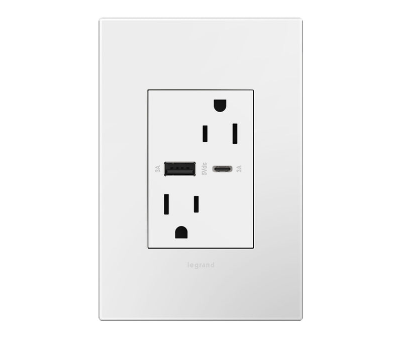 Prise XL 15A Ultra-rapide USB Type A/C