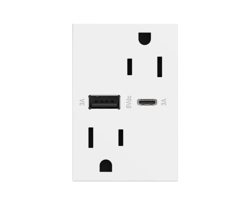 Prise XL 15A Ultra-rapide USB Type A/C
