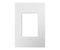 Plaque murale Blanc mat poudre