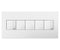 Plaque murale Blanc mat poudre