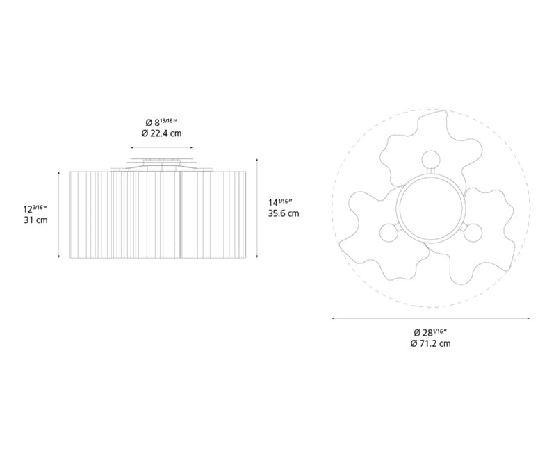 Logico Triple Nested plafonnier