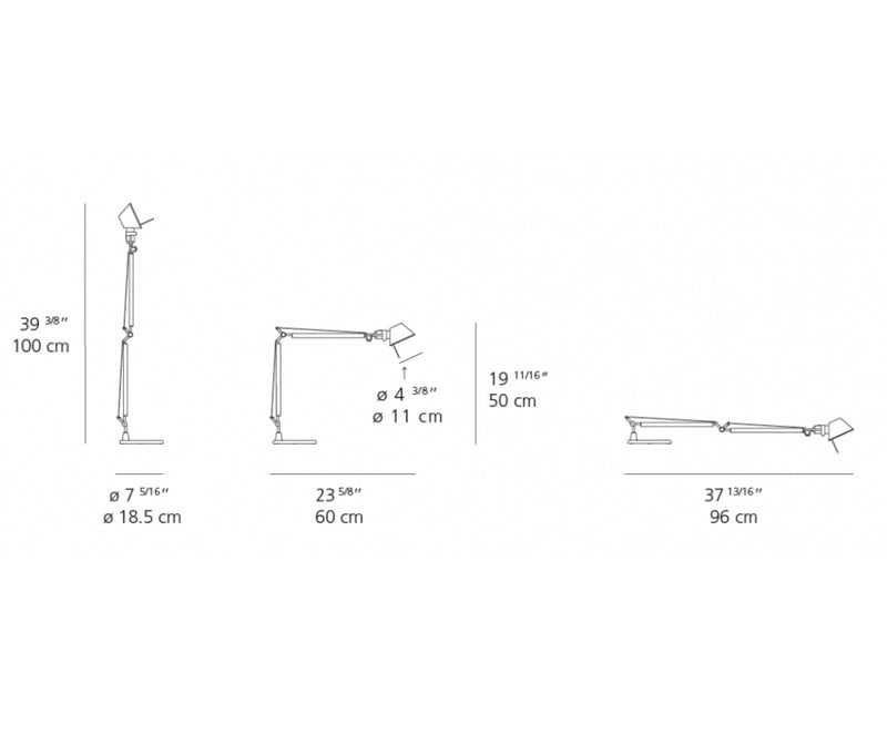 Tolomeo Midi DEL de table