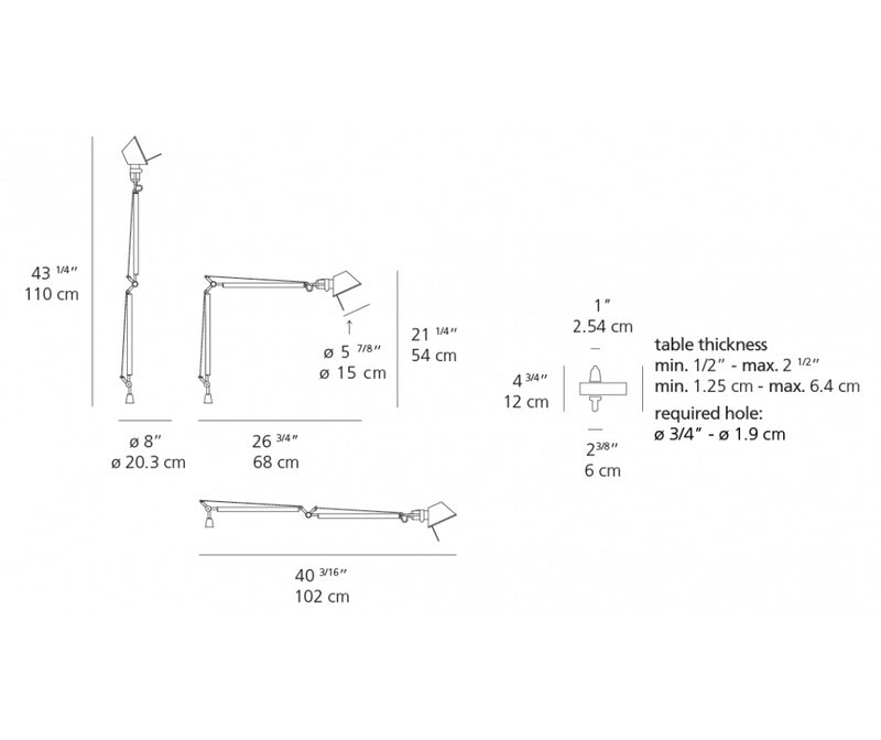 Tolomeo Mini de table