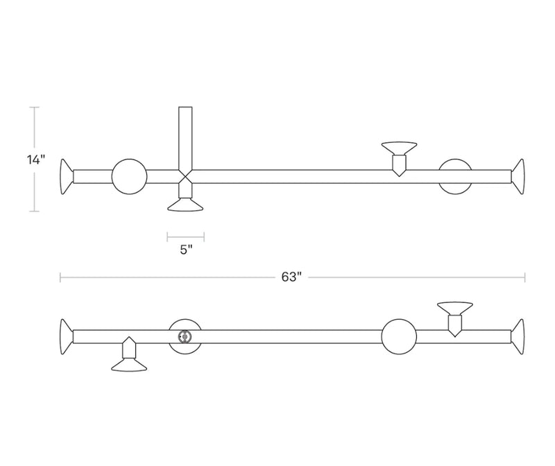 Ultra Chandelier suspension