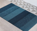 Tapis marbré Stripe Baie Bleue