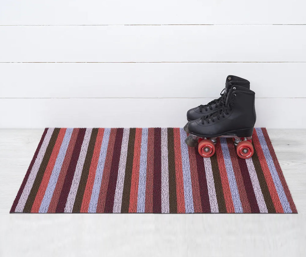 Tapis Even Stripe Berry | Chilewich | Transit Luminaires