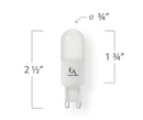 Ampoule DEL G9 gradation à chaud