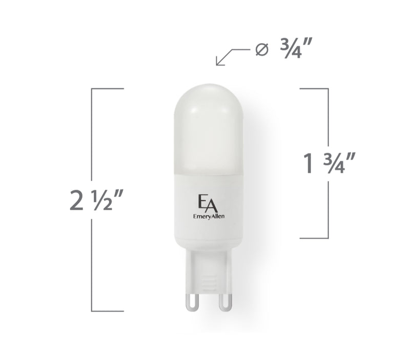 Ampoule DEL G9 gradation à chaud