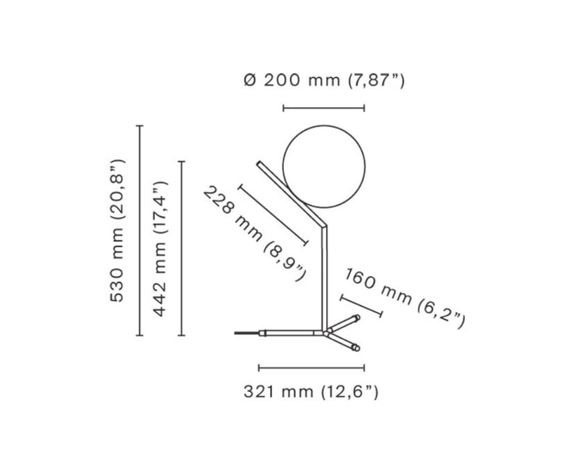 IC Lights T1 High de table