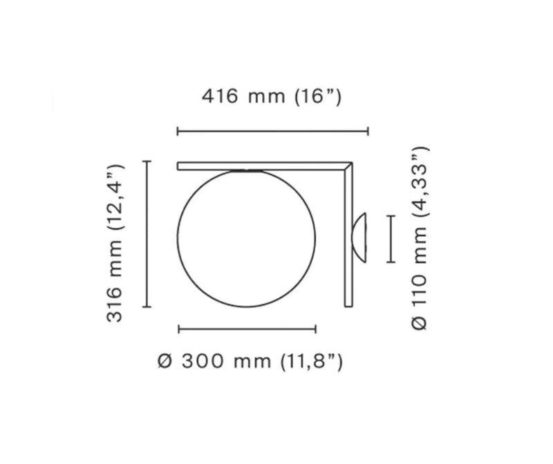 IC Lights murale ou plafonnier