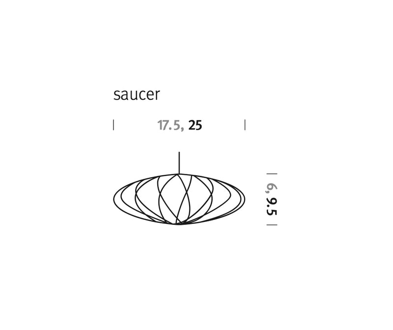 Nelson Saucer Crisscross Bubble suspension – En stock
