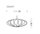 Nelson Saucer Crisscross Bubble suspension – En stock