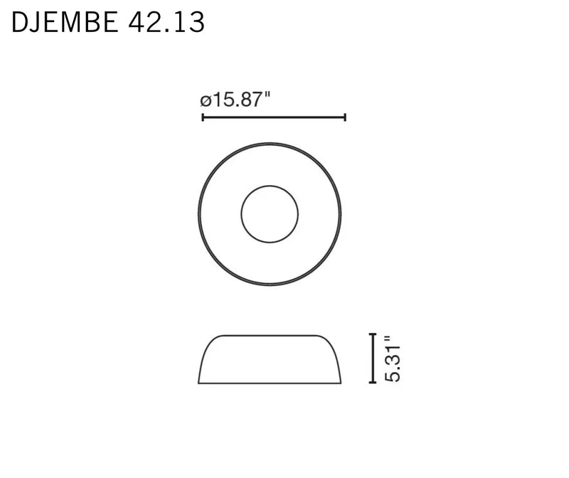 Djembé 42 plafonnier