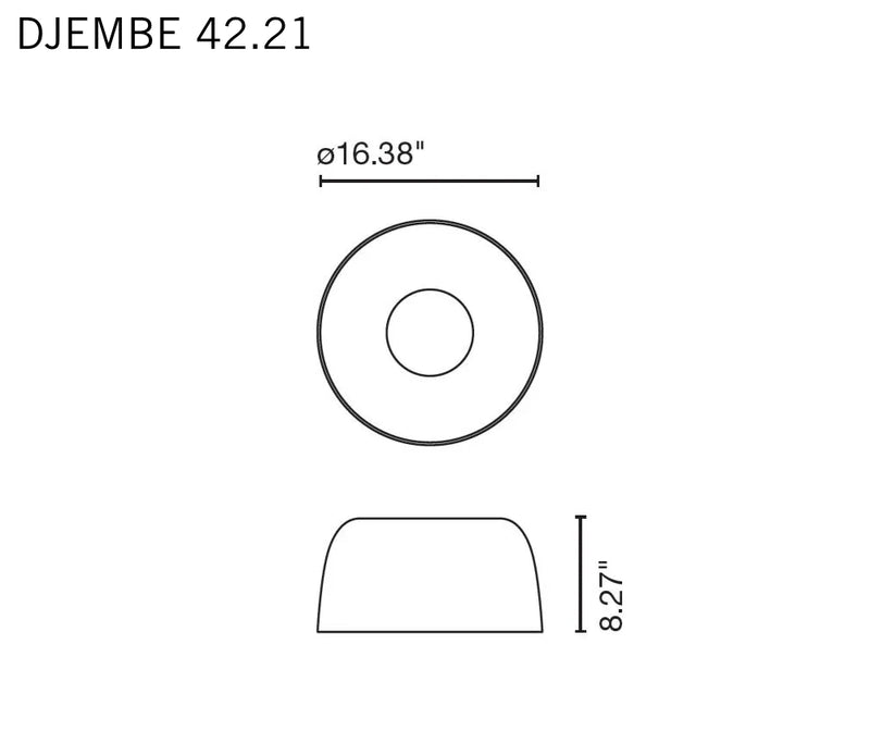 Djembé 42 plafonnier