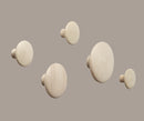 Dots Wood ensemble de 5 crochets