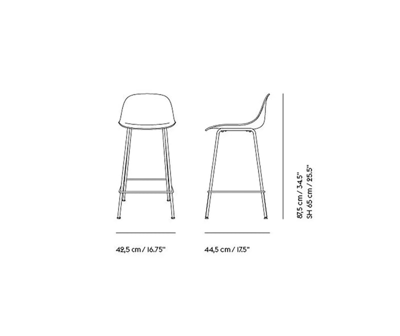 Fiber tabouret hauteur comptoir