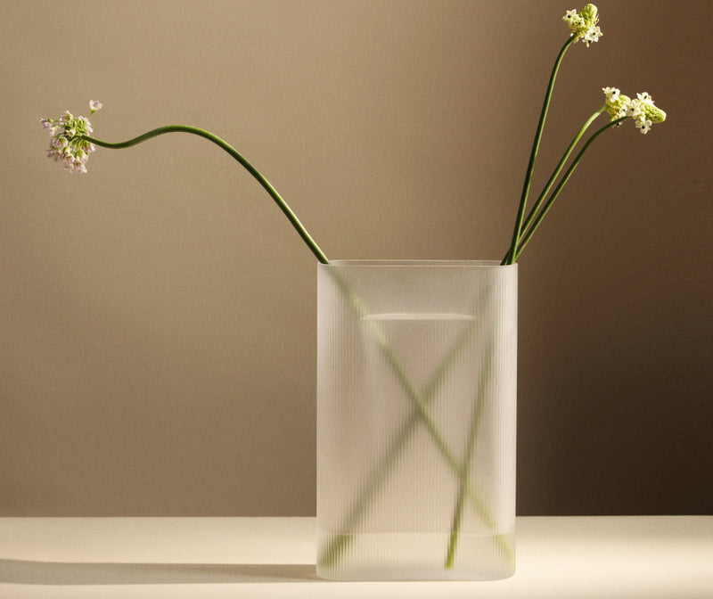 Ridge Glass vase