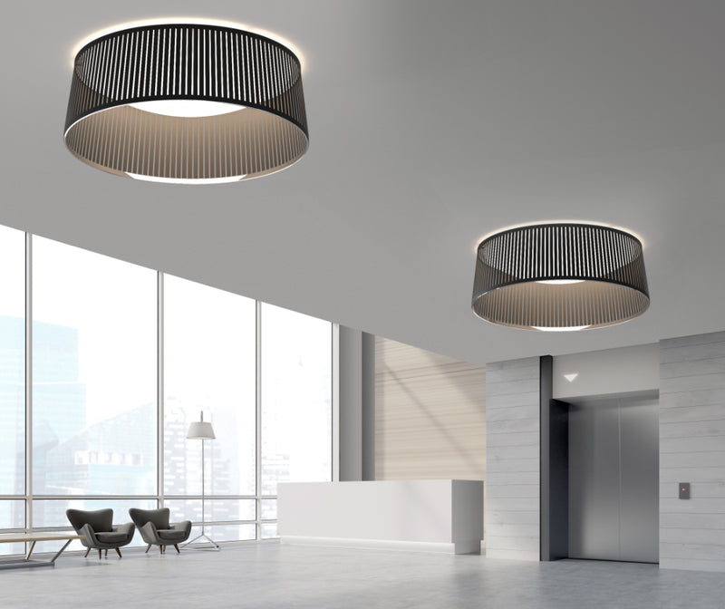 Solis Drum Flush plafonnier