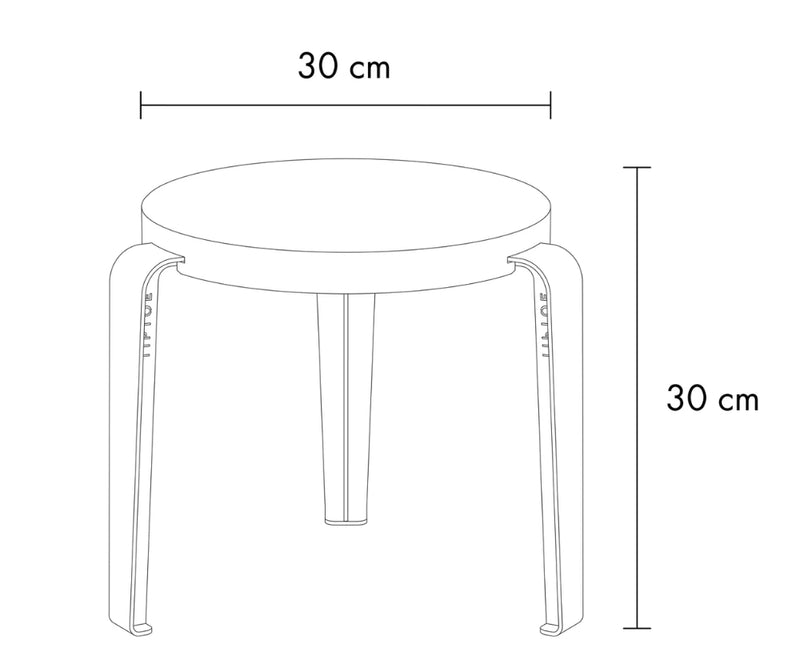 LOU Mini tabouret chêne