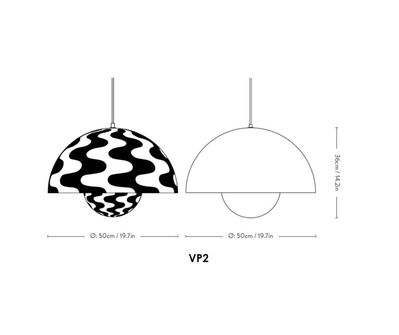 Flowerpot VP2 suspension