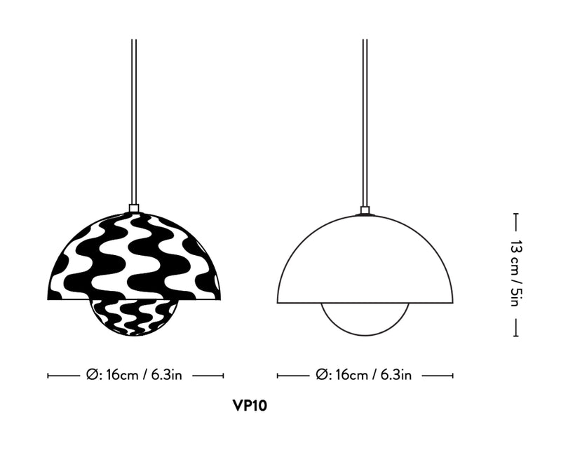 Flowerpot VP10 suspension