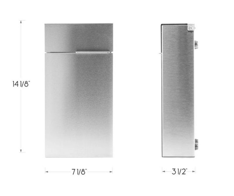 City S Acier Inox boite aux lettres