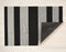 Tapis Bold Stripe Blanc - Noir – En stock